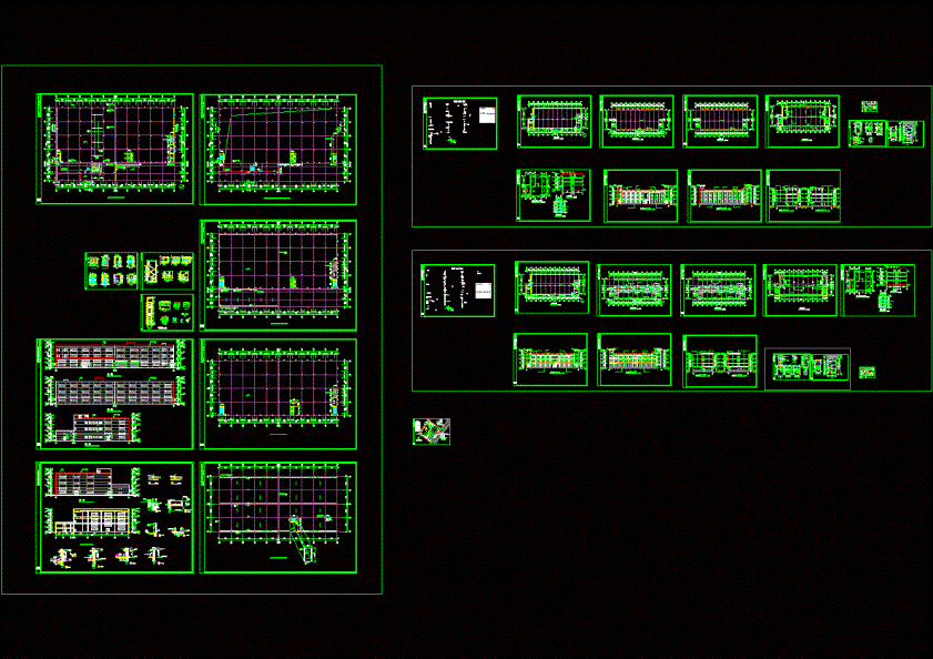 厂房全套建筑施工图CAD图纸.dwg