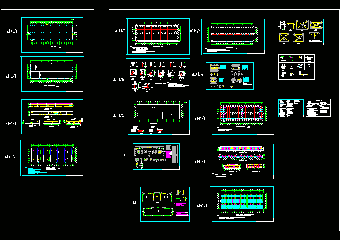 厂房全套结构建筑图CAD图纸.dwg