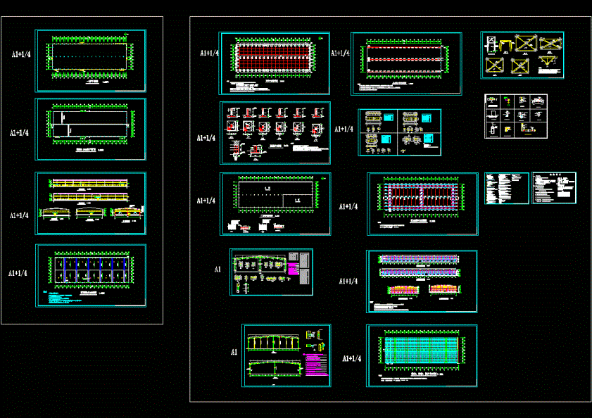 厂房全套结构建筑图CAD图纸.dwg