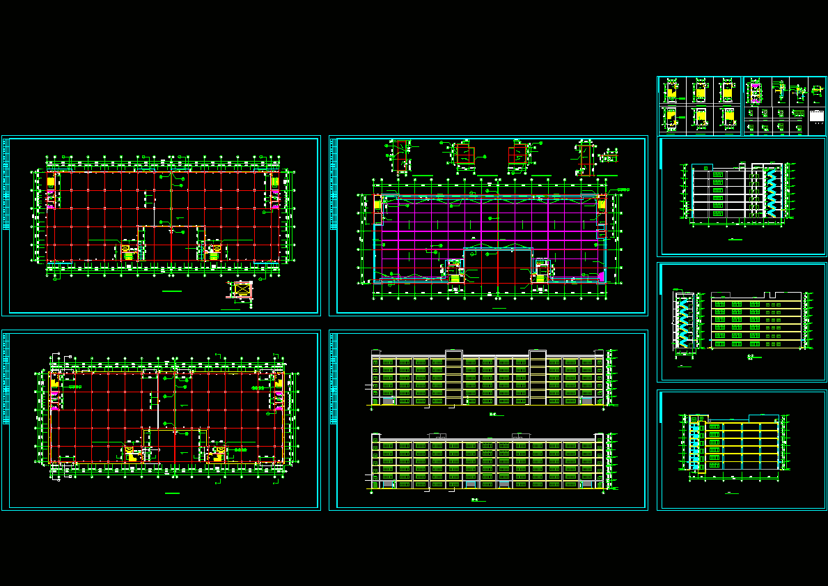 超大厂房施工图CAD图纸.dwg