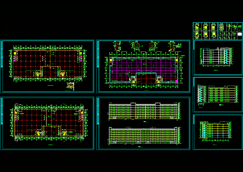 超大厂房施工图CAD图纸.dwg