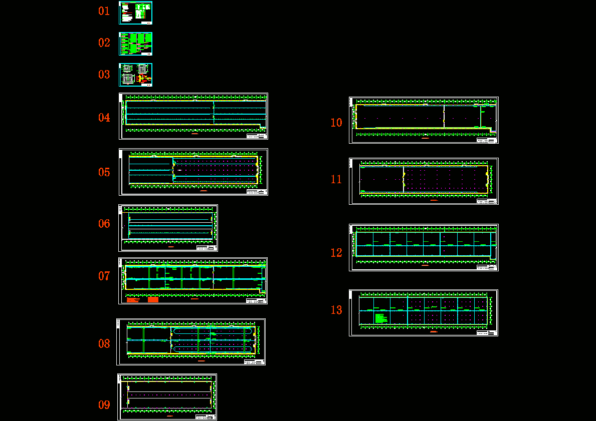 厂房车间电气图CAD图纸.dwg