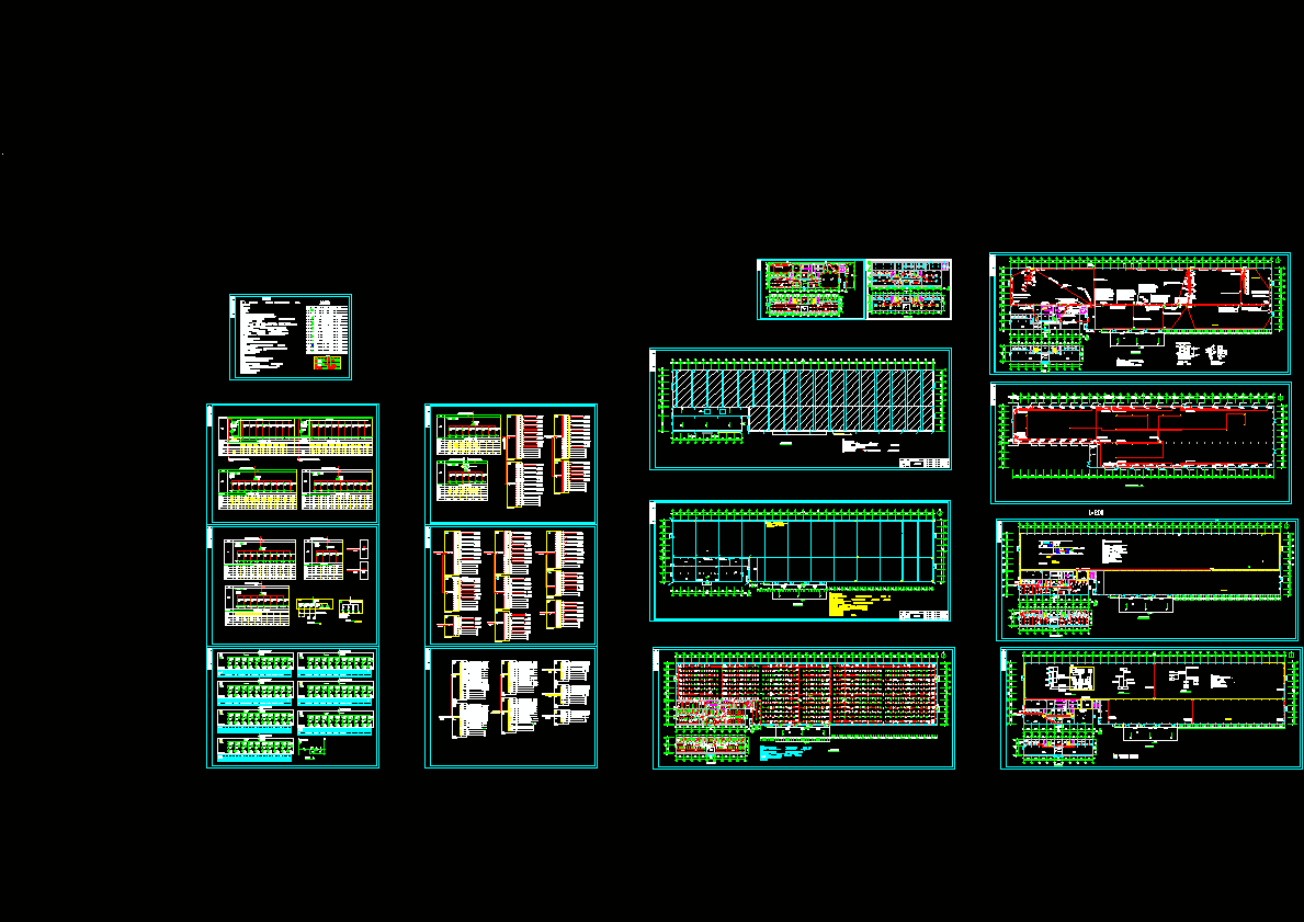 车间办公电气施工图CAD图纸.dwg