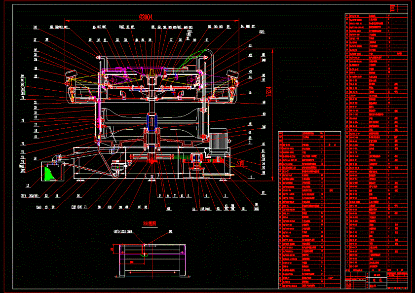 圆织机装配图CAD图纸.dwg