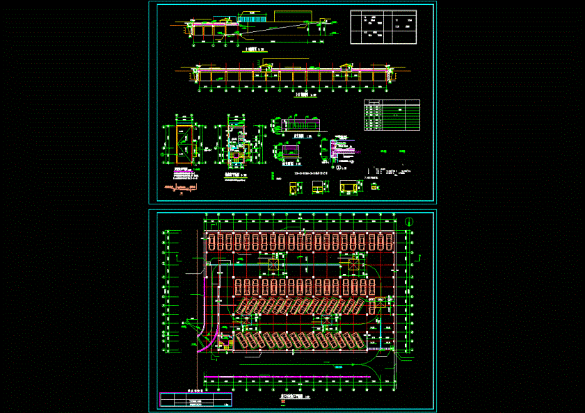 车库建筑施工图CAD图纸.dwg