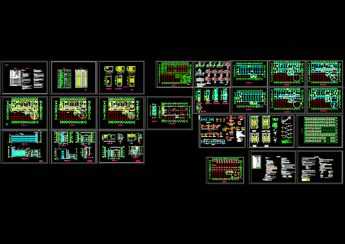 传染病房楼建筑结构图CAD图纸.dwg