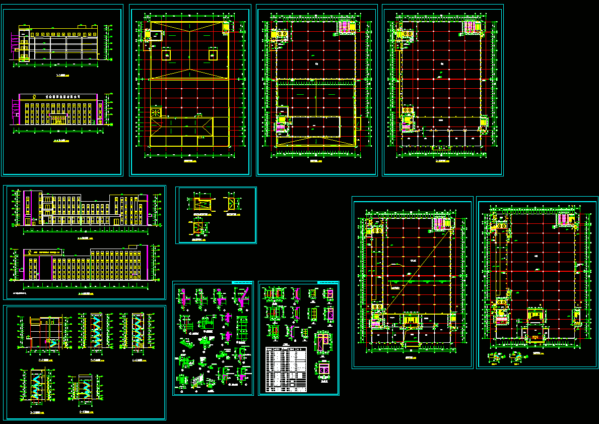 大型厂房建筑图纸CAD图纸.dwg