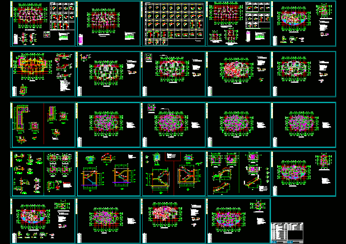 纯剪力墙结构全套施工图CAD图纸.dwg