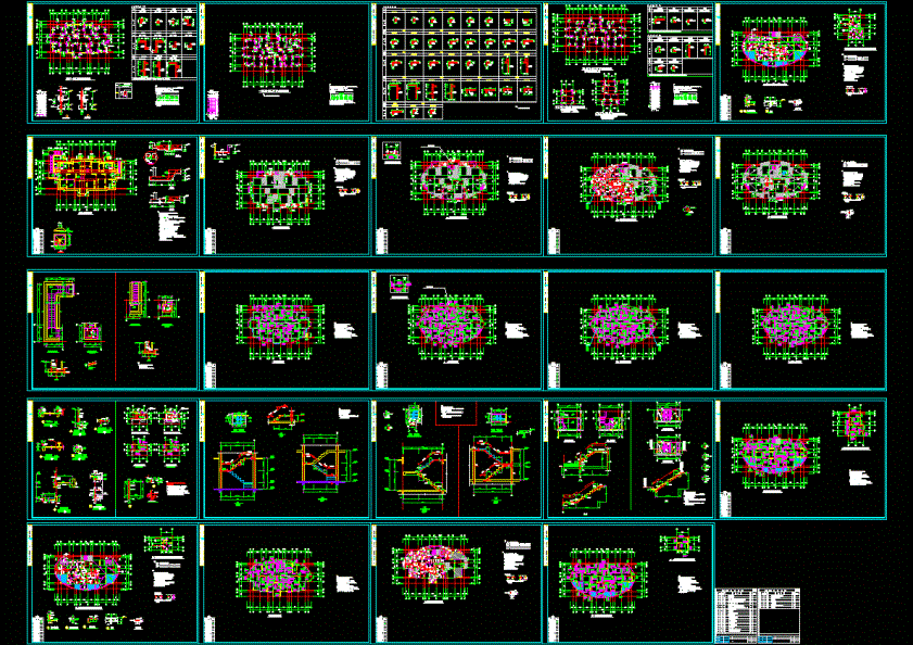纯剪力墙结构全套施工图CAD图纸.dwg