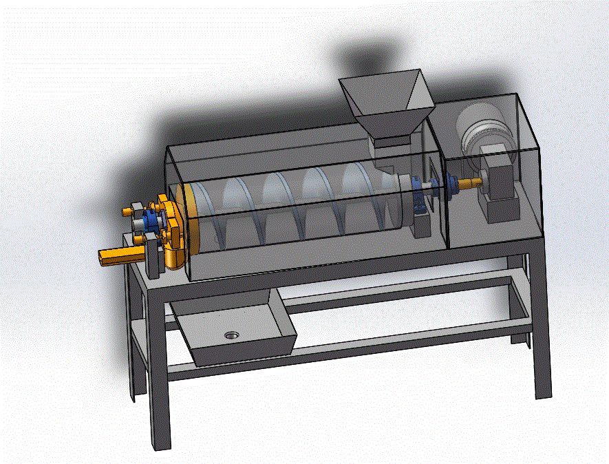 螺旋式压榨机的设计(CAD图纸+SolidWorks三维模型+说明书).zip