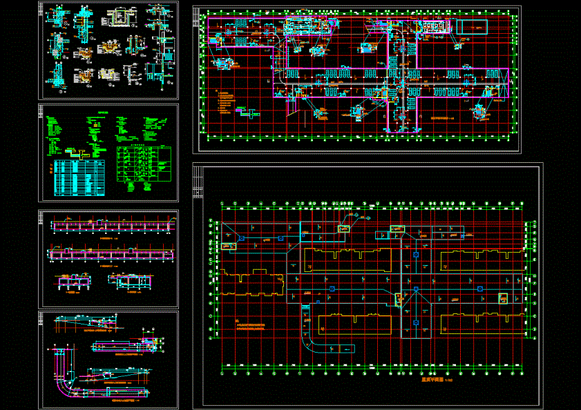 地库建筑施工图（非人防）CAD图纸.dwg