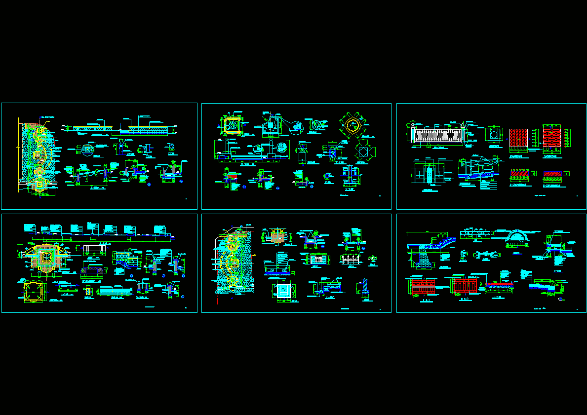 道路绿化全套施工图CAD图纸.dwg