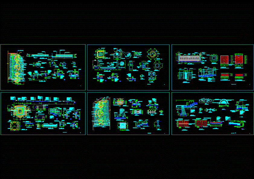 道路绿化全套施工图CAD图纸.dwg