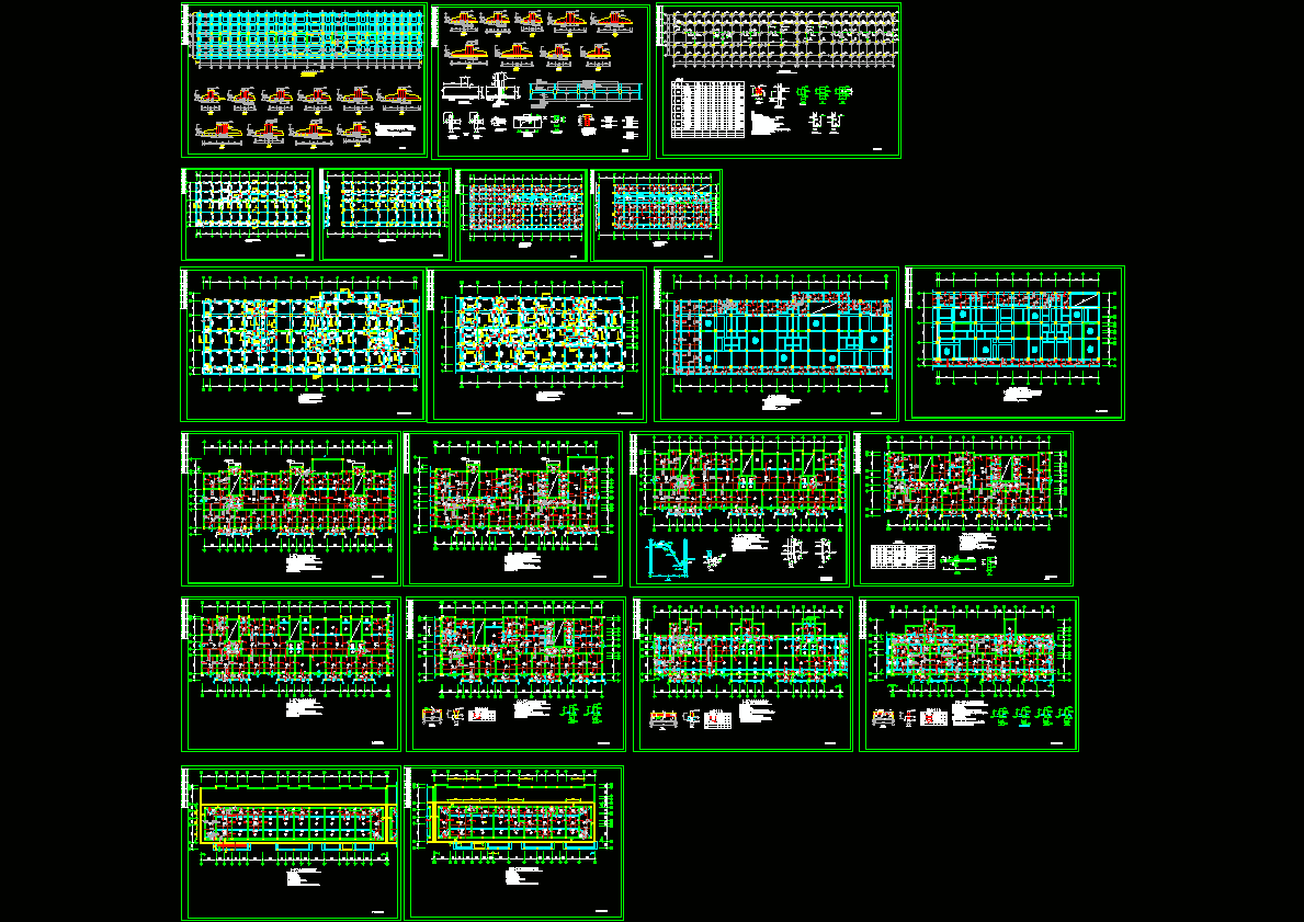底框砖混商住结构施工图CAD图纸.dwg