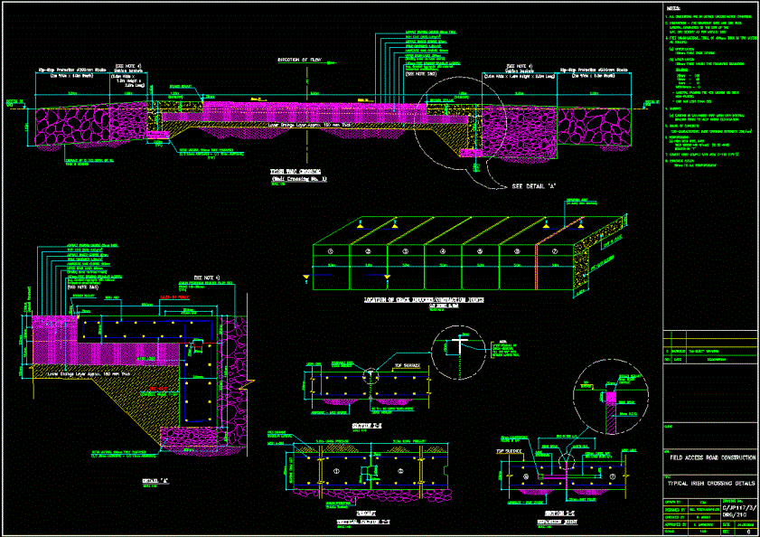 道路施工断面图CAD图纸.dwg