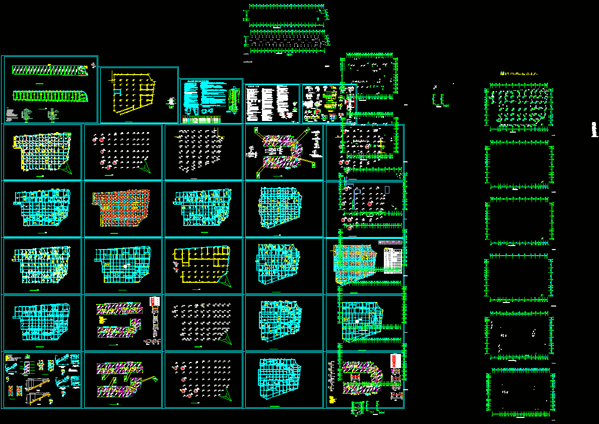 底框结构施工详图CAD图纸.dwg