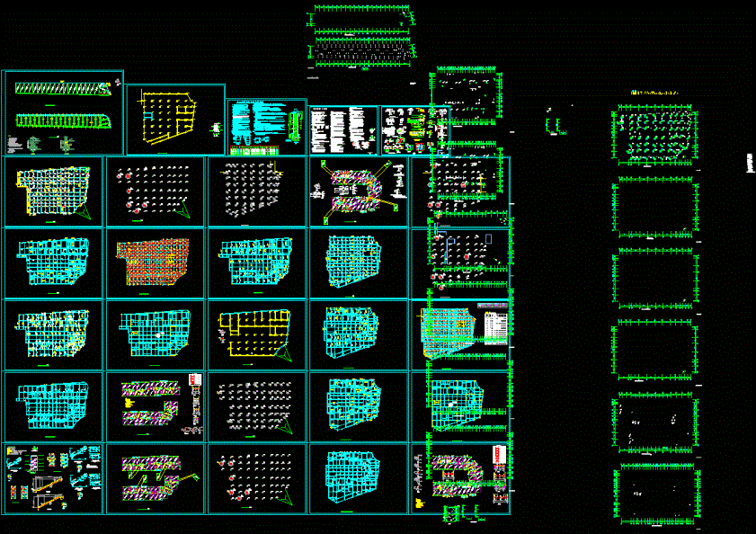 底框结构施工详图CAD图纸.dwg