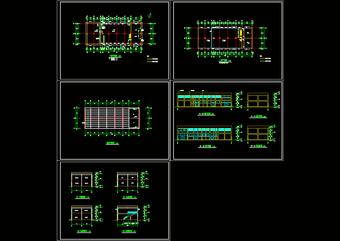 动力车间建筑施工图CAD图纸.dwg