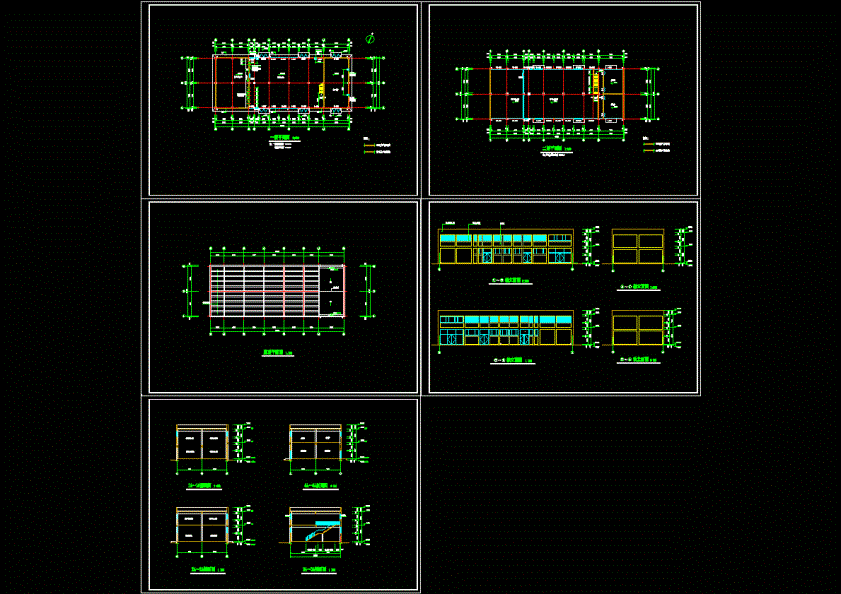 动力车间建筑施工图CAD图纸.dwg