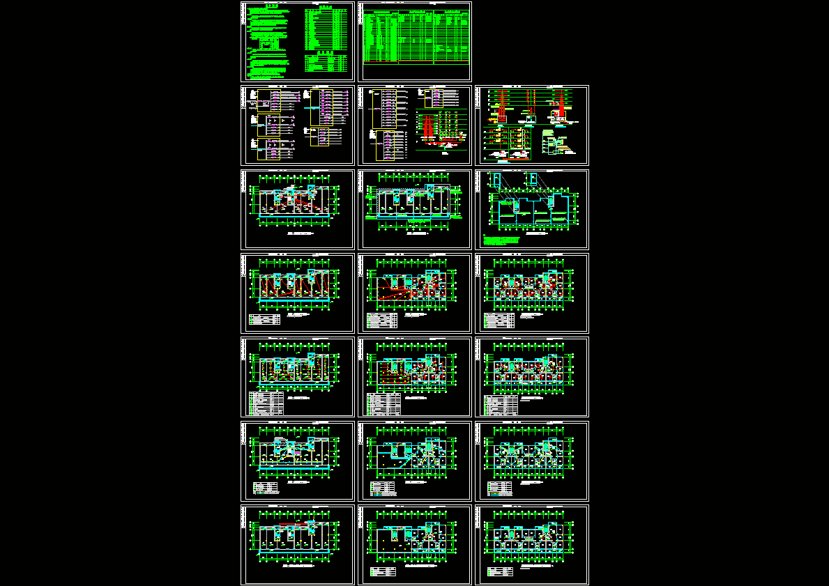 多层商住楼电气图纸CAD图纸.dwg