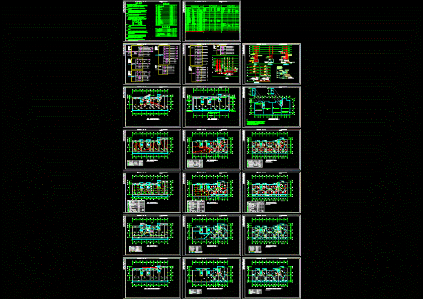 多层商住楼电气图纸CAD图纸.dwg