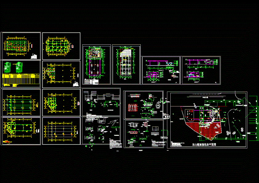 东山油站建筑图纸CAD图纸.dwg