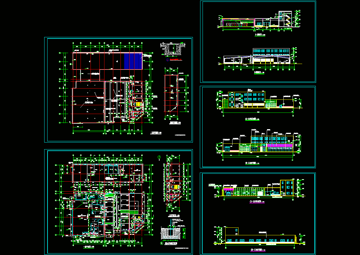 东风日产4S店建筑施工图CAD图纸.dwg