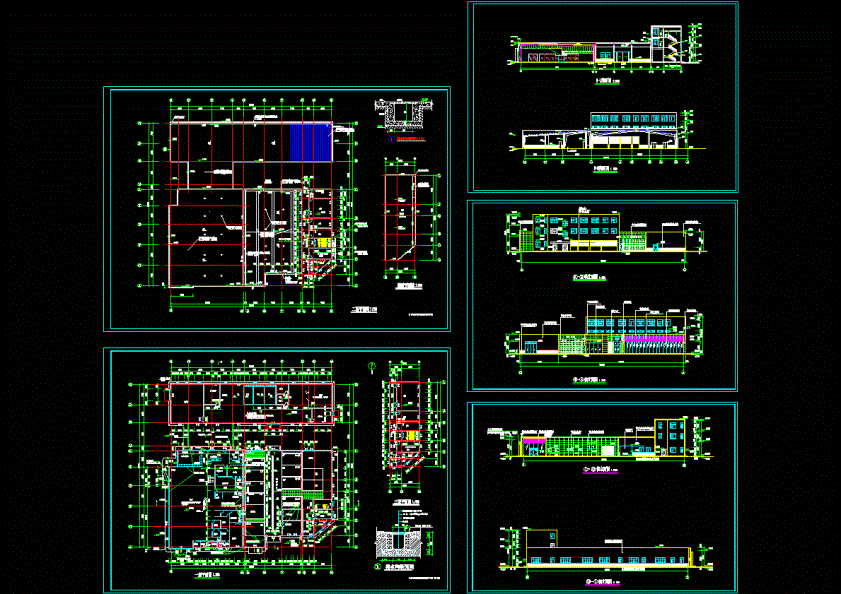 东风日产4S店建筑施工图CAD图纸.dwg