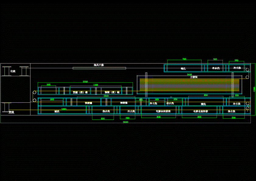 镀银车流程图CAD图纸.dwg