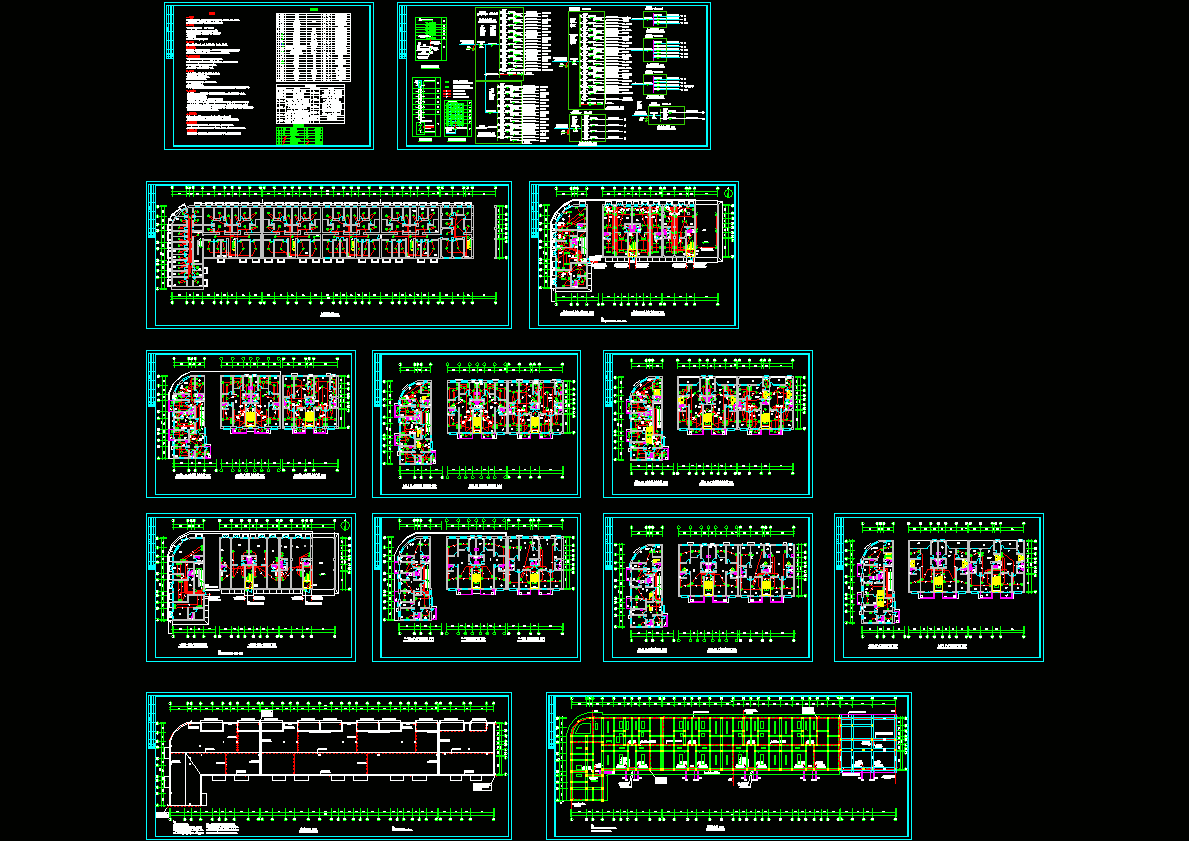 多层商住楼电气图CAD图纸.dwg