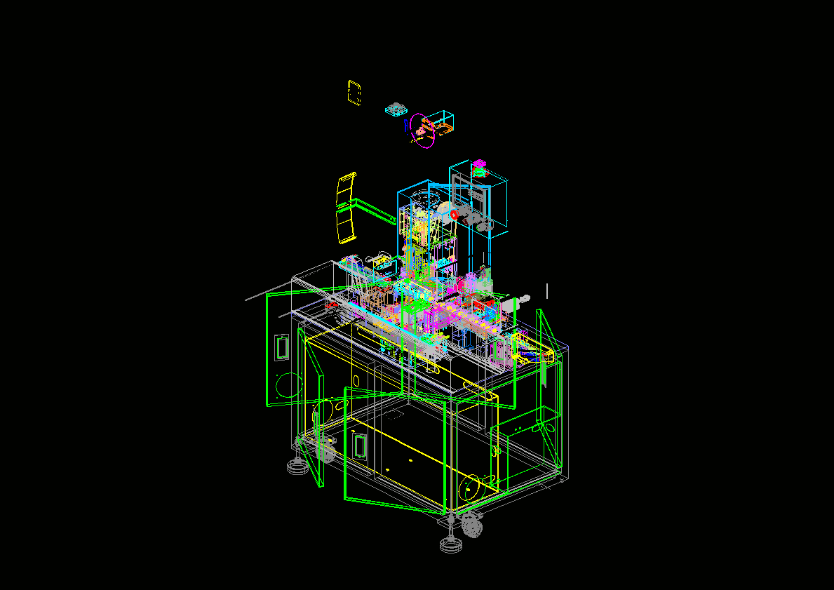 多芯线打端子机3D模型_AutoCAD.Mechanical设计.zip