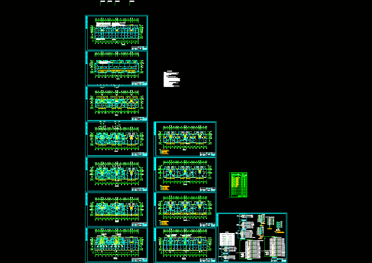 多层住宅楼电气图纸CAD图纸.dwg