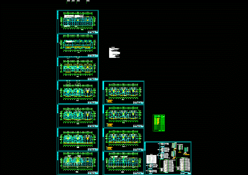 多层住宅楼电气图纸CAD图纸.dwg