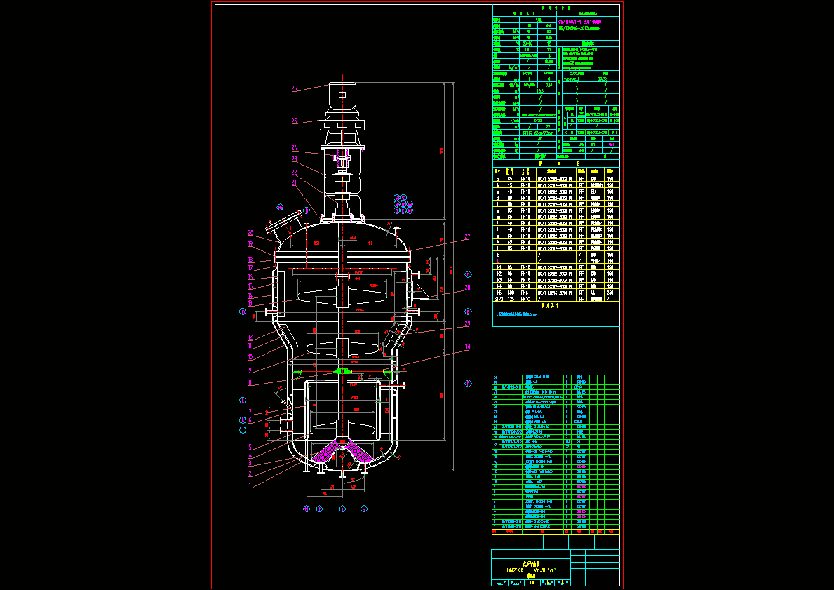反应结晶器CAD图纸.dwg
