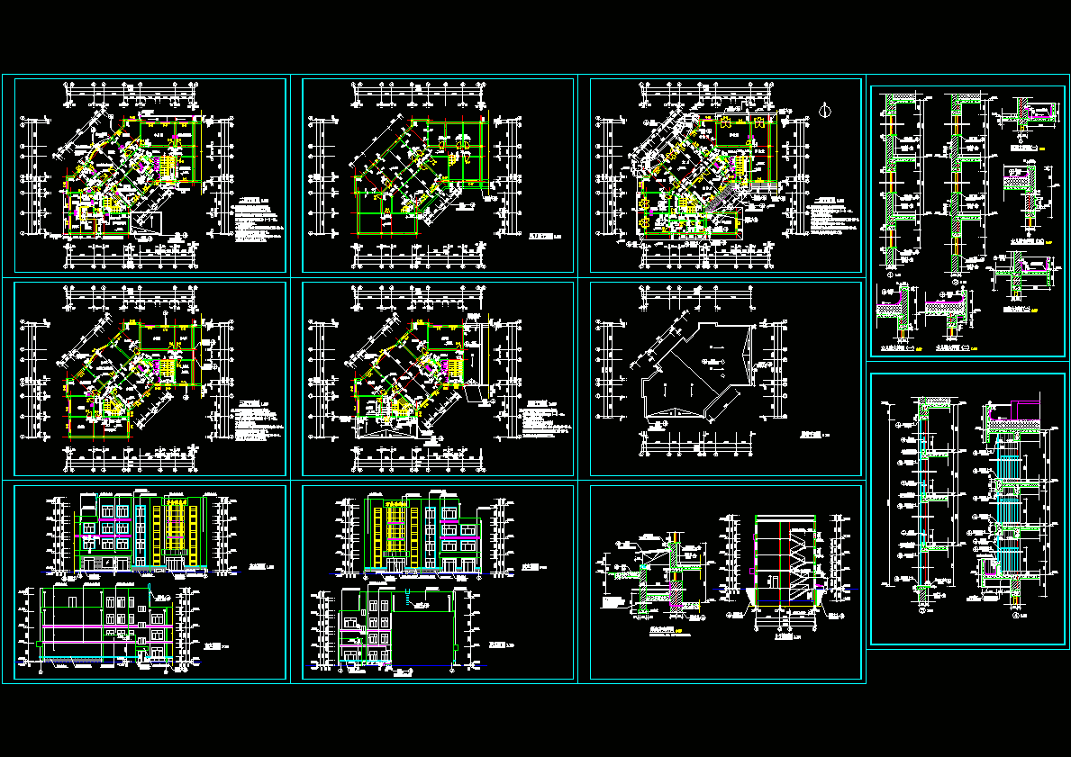 防疫站全套施工图CAD图纸.dwg