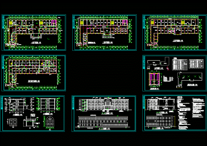 医院医技楼建筑施工图.dwg