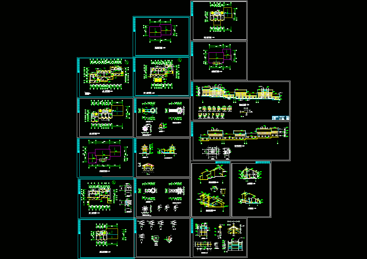 仿古商业建筑CAD图纸.dwg