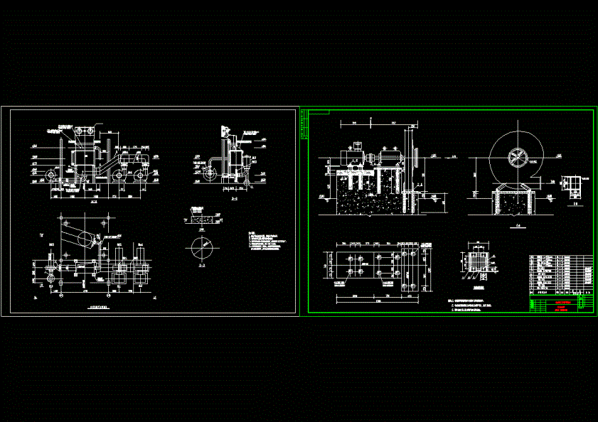 风机安装大样图CAD图纸.dwg