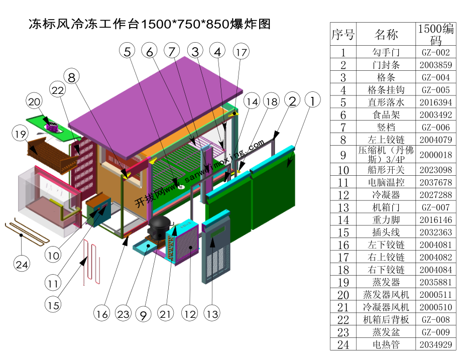 风冷机柜3D模型_SolidWorks设计.zip