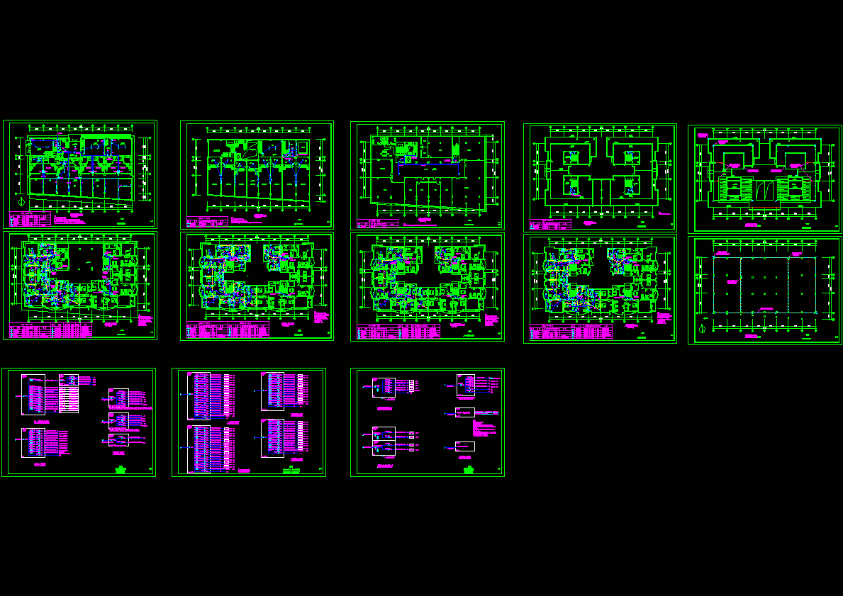 8层商住楼电气图CAD图纸_.dwg