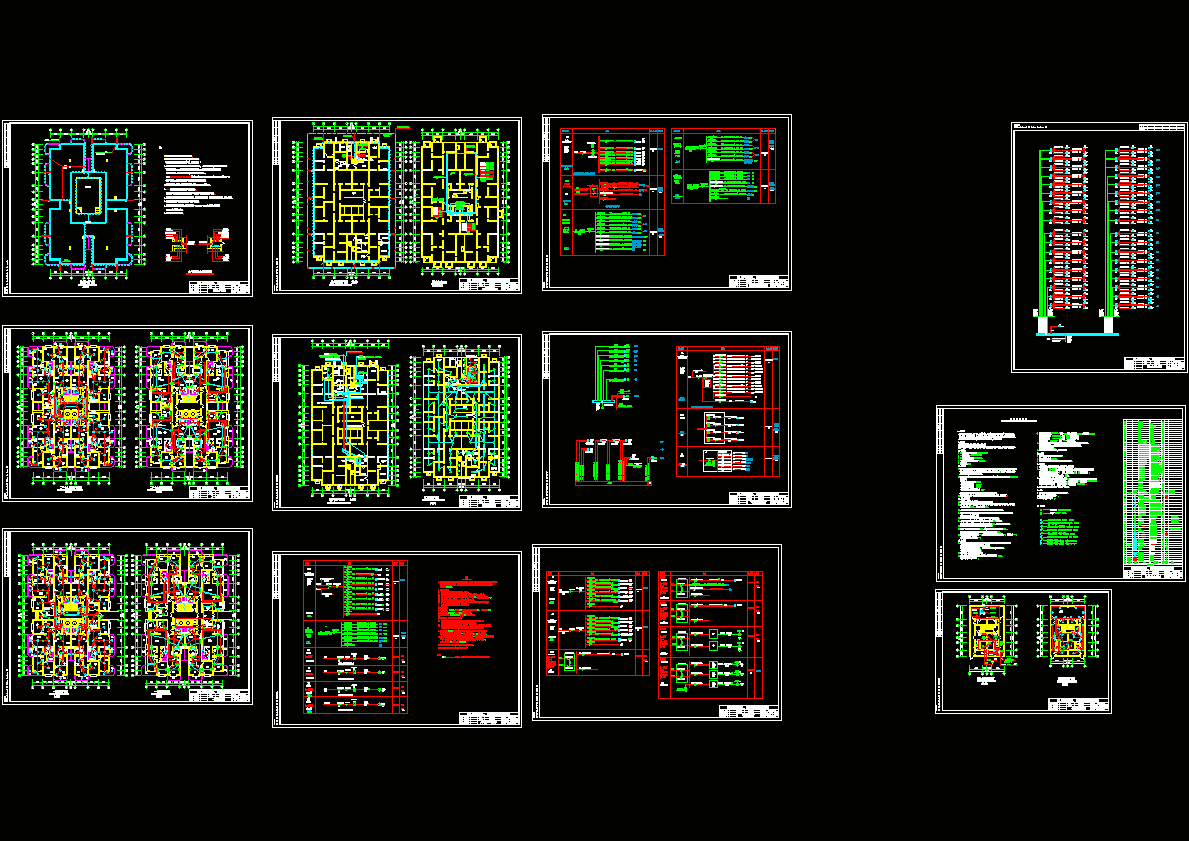 18层带人防住宅楼电施图-强电CAD图纸.dwg