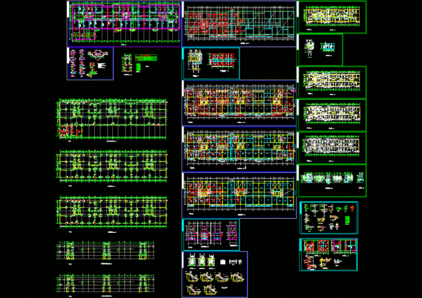 11层混凝土结构全套CAD图纸.dwg