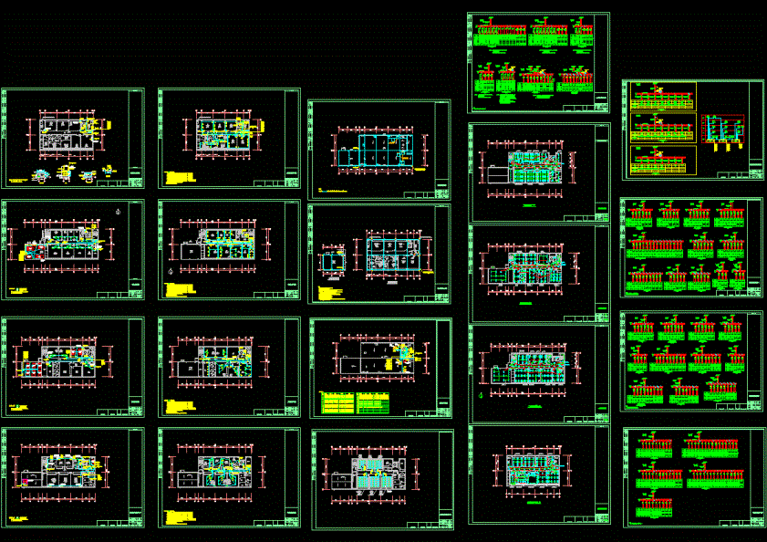 100级超净实验楼(强电全套)CAD图纸.dwg