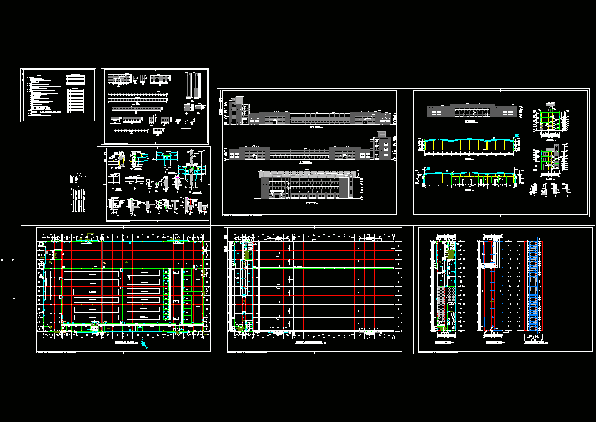 钢结构车间建筑CAD图纸.dwg