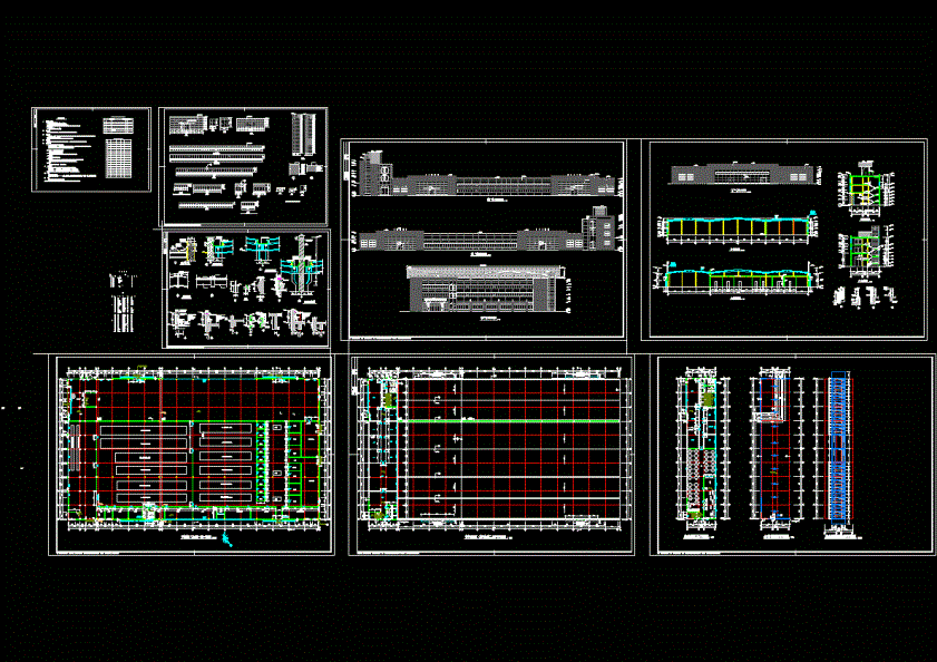 钢结构车间建筑CAD图纸.dwg