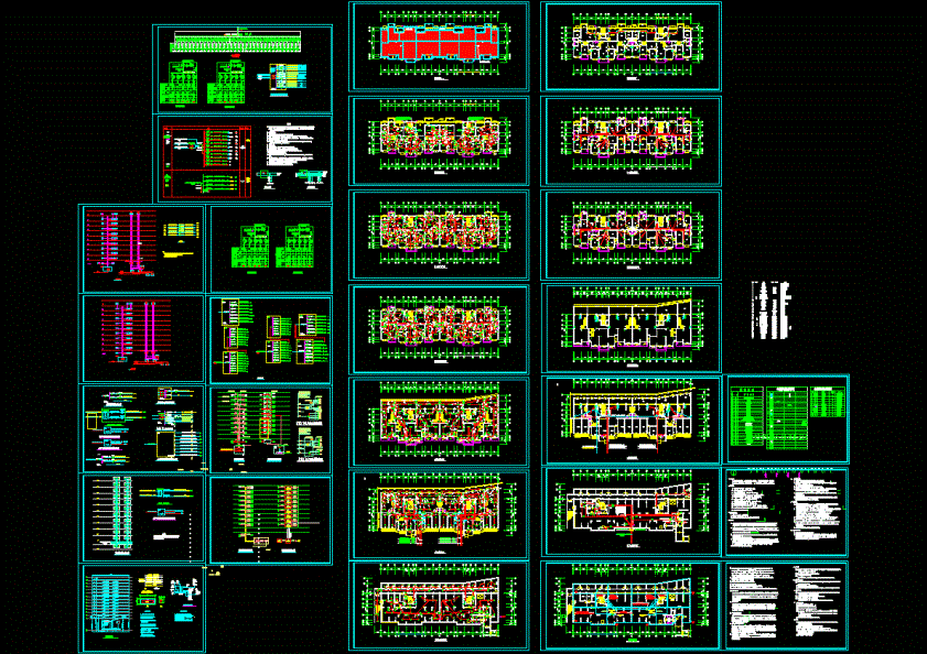 高层商住楼电气设计CAD图纸.dwg