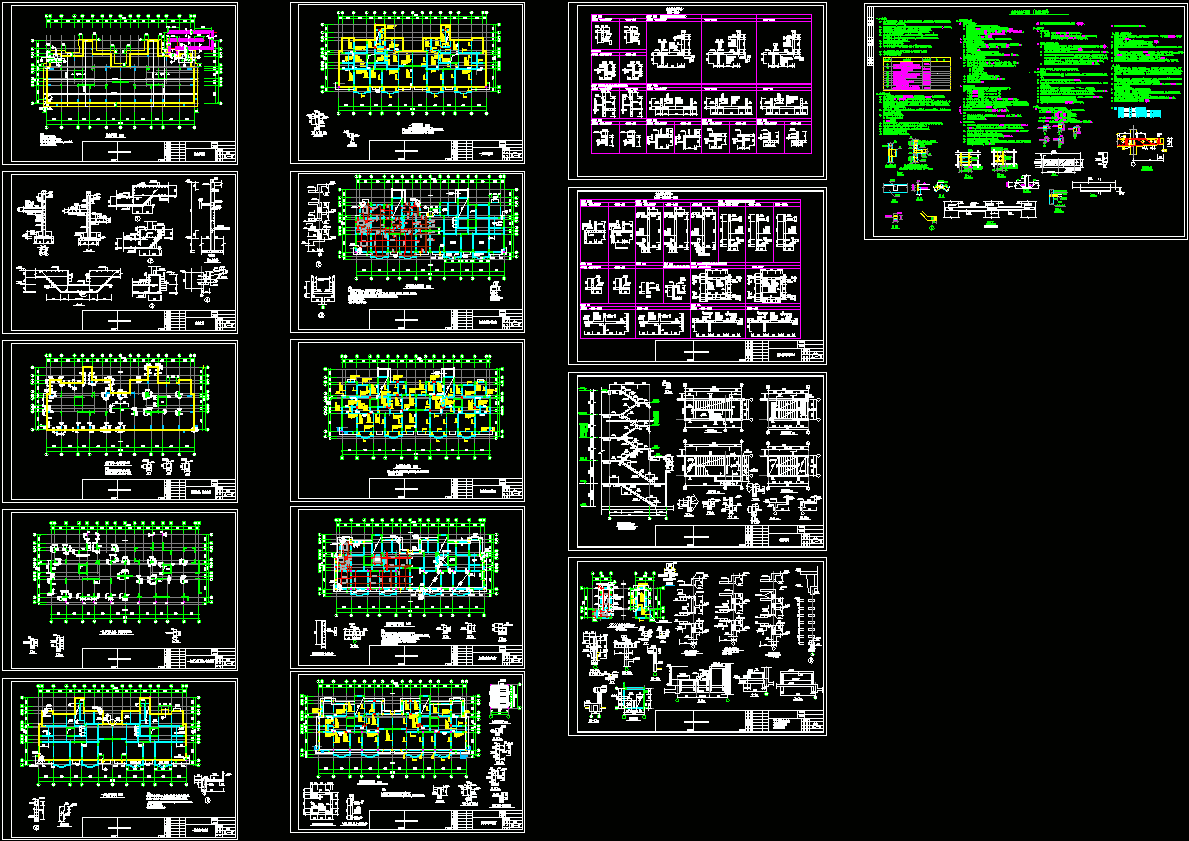 高层剪力墙结构设计CAD图纸.dwg