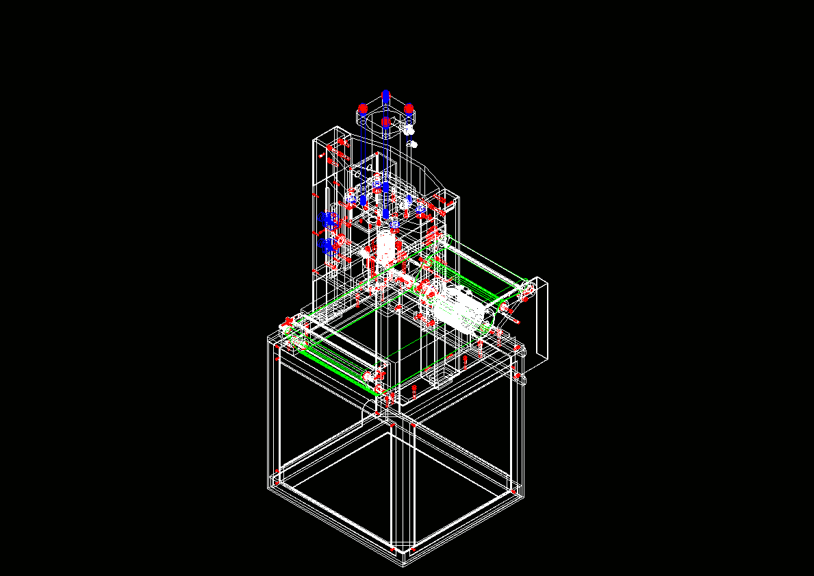 精装书液压机3D模型.dwg