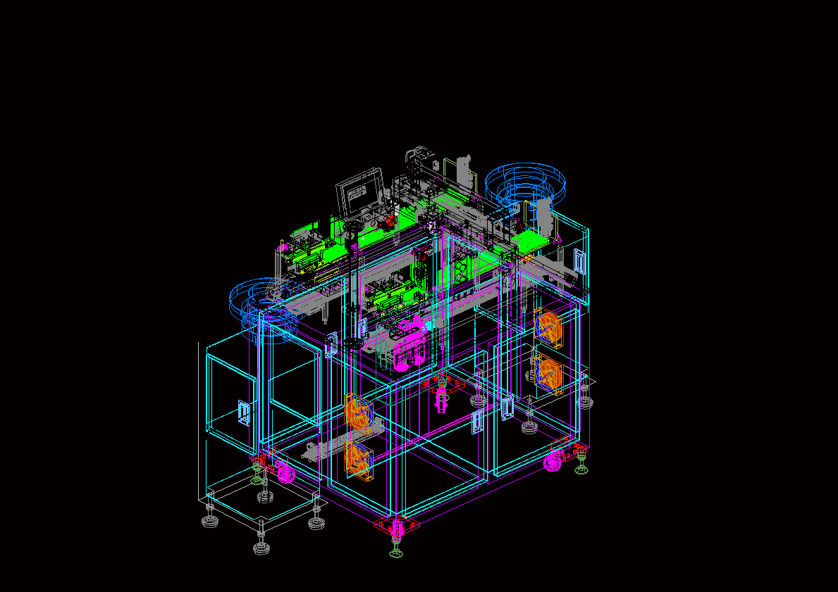 快速物料摆盘机3D模型_AutoCAD.Mechanical设计_iges(igs)图.zip