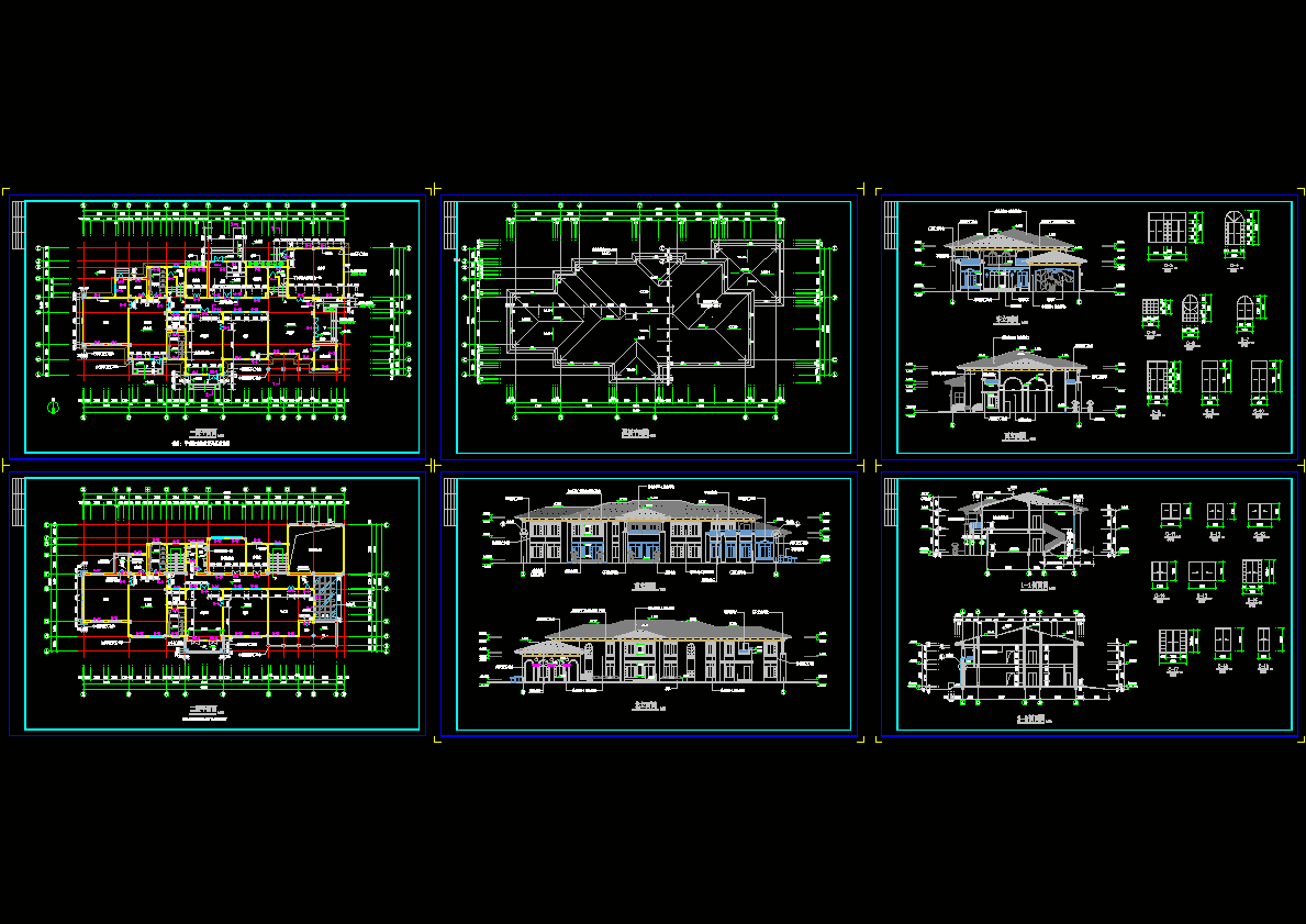 精品幼儿园施工图CAD图纸.dwg